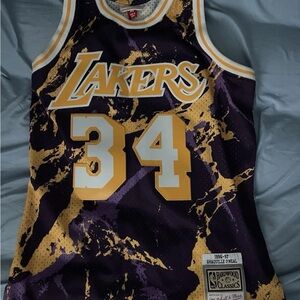 96-97 LA lakers shaq jersey